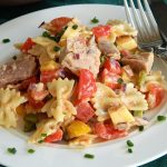 Tortellini – Salat mit Joghurt – Creme