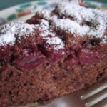 Mohnkuchen mit weißer Schokolade