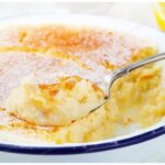 Senfsoße mit Ei und Salzkartoffeln und Apfelkompott zum Nachtisch